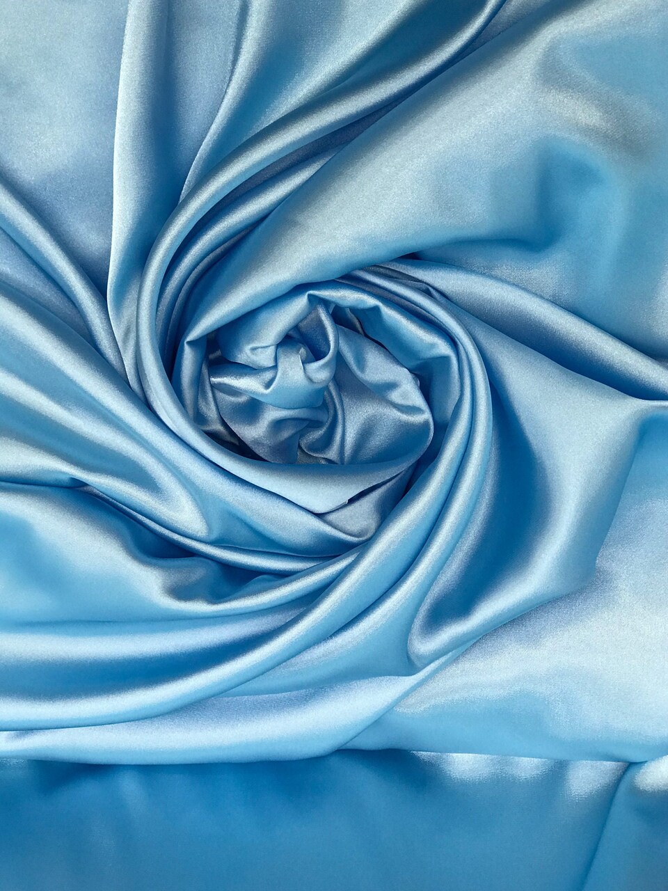 1 Yard Aqua Blue Medium Satin Fabric 100 Percent Polyester for Apparel Drapery and Crafts 58/60 Inch Width